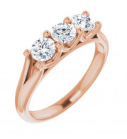 14K Rose 3/4 CTW Diamond Anniversary Band - 1233506002P