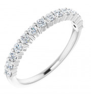 14K White 3/8 CTW Diamond Anniversary Band - 12287760002P