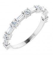 14K White 5/8 CTW Diamond Anniversary Band - 123621608P