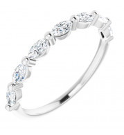 14K White 1/2 CTW Diamond Anniversary Band - 1236026009P