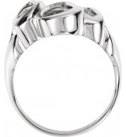14K White Freeform Ring - 550737111P