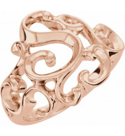 14K Rose Metal Fashion Ring - 540022474P