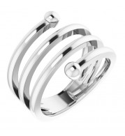 14K White Negative Space Ring - 51739101P