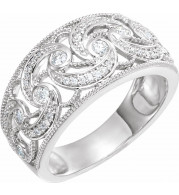 14K White 1/3 CTW Diamond Ring - 65245760000P
