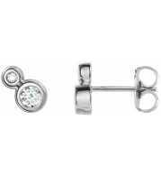 14K White 1/5 CTW Diamond Earrings - 868886021P