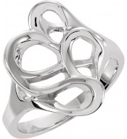 14K White Freeform Ring - 50856094P