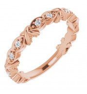 14K Rose 1/6 CTW Diamond Anniversary Band - 123263602P