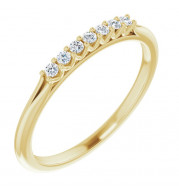 14K Yellow 1/10 CTW Diamond Anniversary Band - 1239746005P