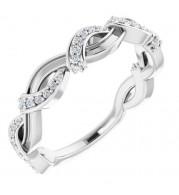 14K White 1/6 CTW Diamond Anniversary Band - 123319600P