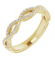 14K Yellow 1/5 CTW Diamond Anniversary Band - 123104601P