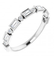 14K White 1/4 CTW Diamond Anniversary Band - 1236356065P