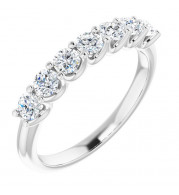14K White 1/2 CTW Diamond Anniversary Band - 1236586020P