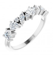 14K White 7/8 CTW Diamond Anniversary Band - 124090600P