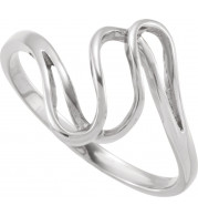 14K White Metal Fashion Ring - 523411176P