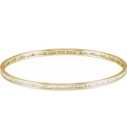 14K Yellow  1 1/2 CTW Diamond Stackable Bangle 8 Bracelet - 67336106P