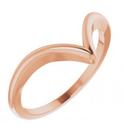 14K Rose V Ring - 65181270002P