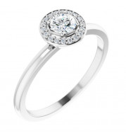 14K White 1/3 CTW Diamond Ring - 12274360000P