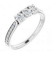 14K White 1/3 CTW Diamond Anniversary Band - 123332700P