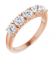 14K Rose 1 CTW Diamond Anniversary Band - 12285960013P