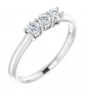 14K White 1/3 CTW Anniversary Band - 1239766002P