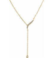 14K Yellow 1/10 CTW Diamond Y 16-18 Necklace - 65284160001P