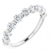 14K White 9/10 CTW Diamond Anniversary Band - 1236026029P