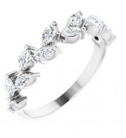 14K White 5/8 CTW Diamond Anniversary Band - 123859600P