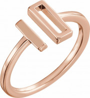 14K Rose Bar Ring - 51678103P