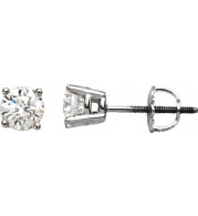 14K White 1 CTW Diamond Stud Earrings - 6753560012P