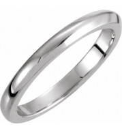 14K White 3 mm Solstice Solitaireu00ae Tapered Knife Edge Matching Band 16 - 50111212659P