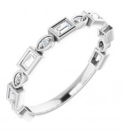 14K White 1/4 CTW Diamond Anniversary Band - 1236336073P