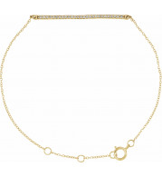 14K Yellow 1/6 CTW Diamond 6-8 Bracelet - 65108960000P