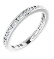 14K White 3/8 CTW Diamond Stackable Ring - 67402102P