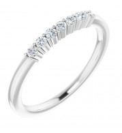 14K White 1/8 CTW Diamond Anniversary Band - 12284460001P