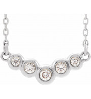 14K White  1/8 CTW Diamond 18 Necklace - 86855615P