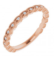 14K Rose .08 CTW Diamond Anniversary Band - 123085602P