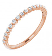 14K Rose 1/4 CTW Diamond Anniversary Band - 123418602P