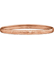 14K Rose 5.1 mm Hammered Bangle 7 1/2 Bracelet - 8608760000P