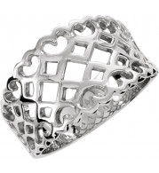 14K White Freeform Ring - 51816340P