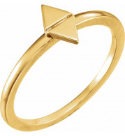 14K Yellow Geometric Stackable Ring - 51731102P