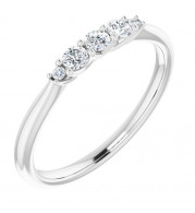 14K White 1/5 CTW Diamond Anniversary Band - 124004604P