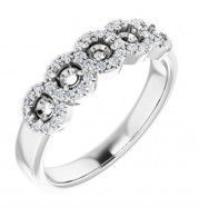 14K White 1 CTW Diamond Anniversary Band - 12283060007P