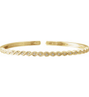14K Yellow 1/6 CTW Diamond Stackable Bangle Bracelet - 65290460000P