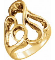 14K Yellow Freeform Ring - 550937135P