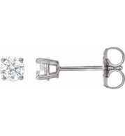 14K White 1/3 CTW Diamond Earrings - 187470199P