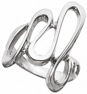 10K White Metal Fashion Ring - 50896109P