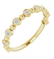 14K Yellow 1/5 CTW Diamond Anniversary Band - 1236316030P