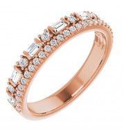 14K Rose 1/2 CTW Diamond Anniversary Band - 124021602P