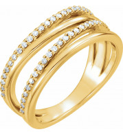 14K Yellow 1/4 CTW Diamond Ring - 123138601P