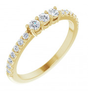 14K Yellow 1/3 CTW Diamond Anniversary Band - 124006605P